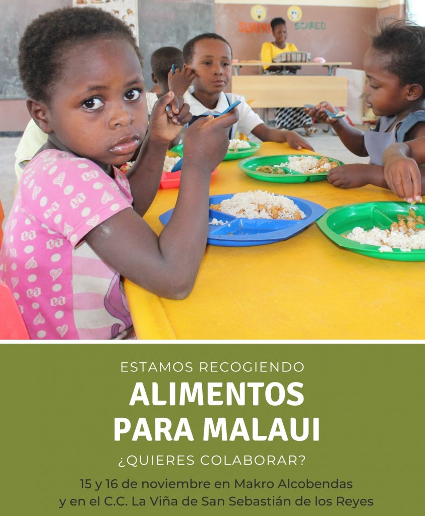 El 15 y 16 de noviembre recogemos "Alimentos para Malaui"